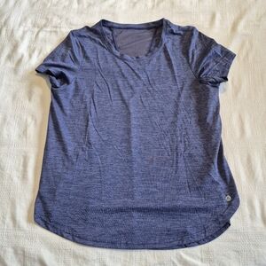 Apana women's size Large blue short sleeve shirt EUC